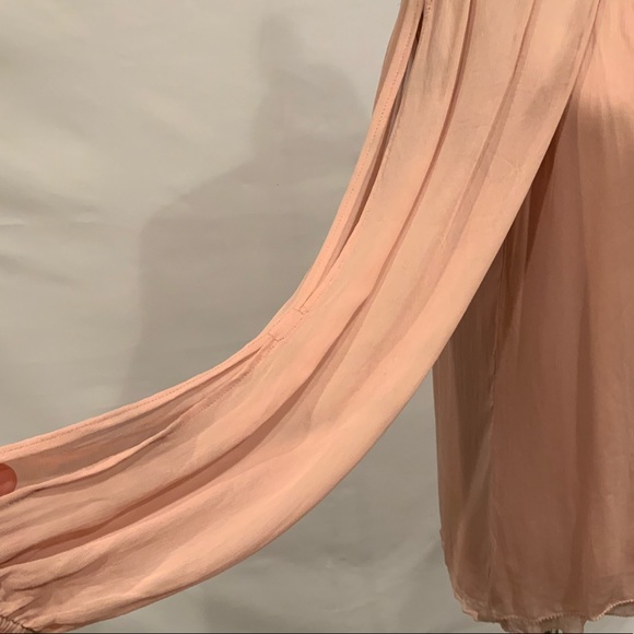 Sanctuary Ruffled Blush off the shoulder top sm - Picture 2 of 6